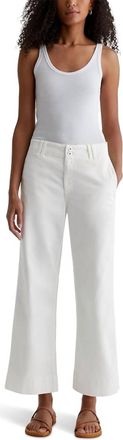 AG - Adriano Goldschmied Natasha Mid Rise Crop Jean In Powder
