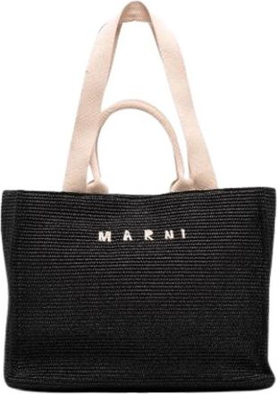 Marni Pre-owned Satchel - Dames - Vintage Shopper - Zwart - ONE Size - Nylon - Vintage