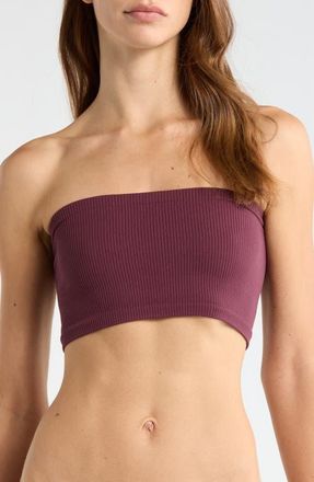 Free People Amelia Bandeau Bra in Vintage Grape at Nordstrom, Size X-Small