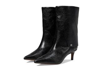 Franco Sarto Alberta Trendy Womens Boots Black Snake : 7.5 M, Rubber/Suede