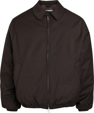 Our Legacy Avenue Pinstriped Padded Woven Jacket - Black - 48 (IT48 / M)