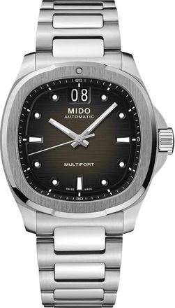 Mido Multifort Square Automatic Bracelet Watch, 40mm in Grey at Nordstrom