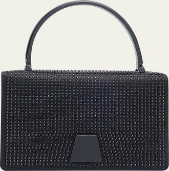 Akris Alice Mini Embellished Satin Top-Handle Bag