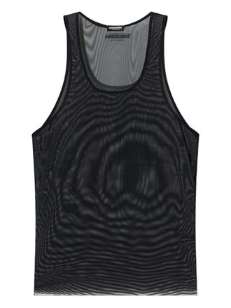 Dsquared2 mesh tank top - men - Polyamide - L - Black