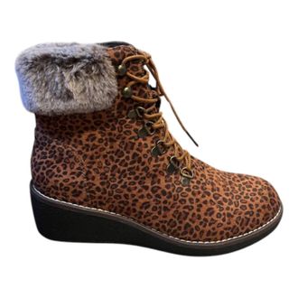Corkys Footwear Womens Fierce Stride Boots In Brown Leopard