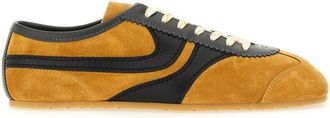 Dries Van Noten Suede Sneaker with Mustard and Black Accents