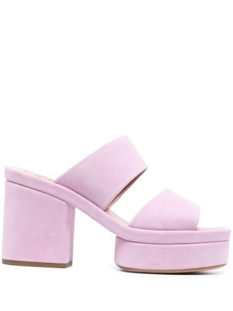 Chlo&eacute; 95mm Odina suede sandals - Purple