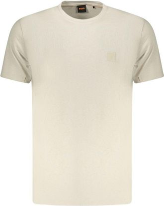 HUGO BOSS Beige Katoenen Heren T-Shirt