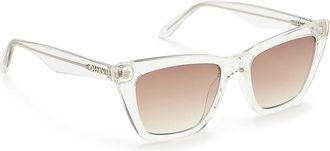 Quay Call The Shots Fashion Sunglasses Clear/Brown, Plastic/Polycarbonate