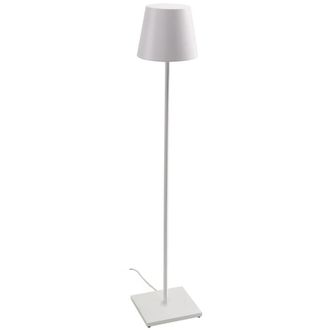 Zafferano L&aacute;mpara pie aluminio blanco 150 cm poldina zafferano