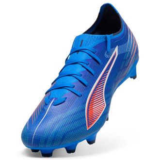 Puma Fussballschuh PUMA ULTRA 6 MATCH FG/AG, Gr. 44,5, weiss (ultra blau, puma wei&szlig;, glowing rot), Synthetik, Schuhe Fussballschuh, f&uuml;r Rasenpl&auml;tze