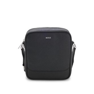 BOSS Reporter bag with micro monogram pattern