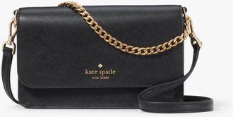 Kate Spade New York Womens Madison Saffiano Leather Willow Mini Flap Crossbody - Black - One Size