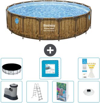 Bestway Piscina Bestway Power Steel Redonda - 549x122 Cm - 8-piezas S674