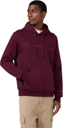 Champion Icons Geborduurd Tonaal Logo Sweatshirt - Heren - Hoodies - Rood - XS - Hoodies & sweatvesten