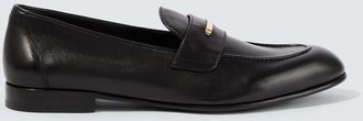 Brioni Appia leather penny loafers