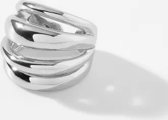 Simons Womens Quadruple-effect open ring