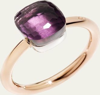 POMELLATO 18K Rose Gold Nudo Petit Amethyst Ring