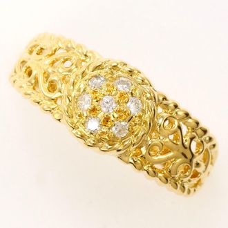 C&A Yellow Gold Yellow Gold (18K) Band Ring (Pre-Owned)