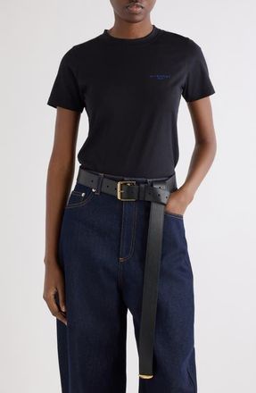 Givenchy Fitted Cotton T-Shirt in Black at Nordstrom, Size X-Large