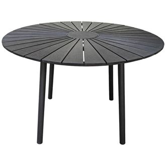 Wanderlust Deco Mesa de aluminio negra d109.5x72h cm