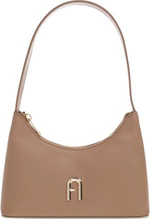 Furla Borsa tote con placca logo - Toni neutri