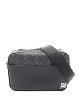 Fendi 2020s vierkante messengertas - Zwart