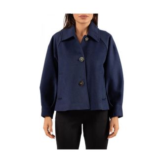 LuckyLu Mujer, Chaquetas, Azul, Talla: 2XS