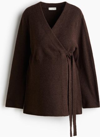 H&M MAMA Before & After Wickel-Cardigan - Brown