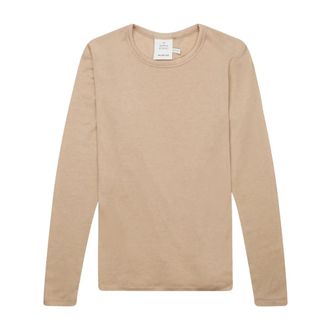 Munthe Tops, Dames, Beige, L, Wol, Long Sleeve Top