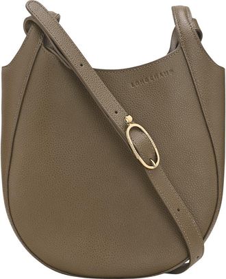 Longchamp Small Le Foulonne Leather Crossbody Bag in Caper at Nordstrom
