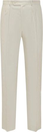 Gabriele Pasini Pantalone - Heren - Nette broeken - Beige - XL - Leer - Broeken