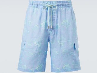 Vilebrequin Baie linen Bermuda shorts