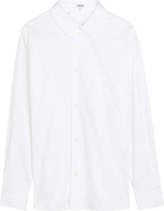 Loewe Anagram Cotton Shirt - White - 40 (C15.75 / M)