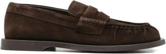 The Antipode Suede Penny Loafer - Heren - Loafers - Bruin - 44 EU - Leer - Schoenen