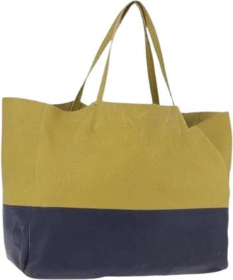 Celine Pre-owned Vintage Tote Bag - Dames - Vintage Shopper - Groen - ONE Size - Leer - Vintage