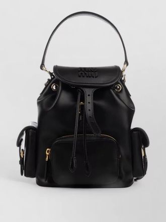 Miu Miu zaini bucket bag top handle buckle straps