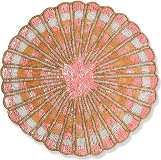 Tiramisu Hand Beaded Charger Placemat in Pink at Nordstrom Rack
