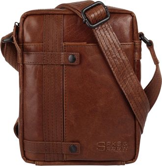 Spikes & Sparrow Umh&auml;ngetasche SPIKES & SPARROW, Damen, Gr. B/H/T: 19cm x 23cm x 5cm onesize, cognac, Leder, leicht gl&auml;nzend, unifarben, Taschen Umh&auml;ngetasche, echt Le