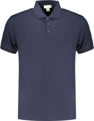 Calvin Klein Blauwe Katoenen Polo Shirt voor Mannen
