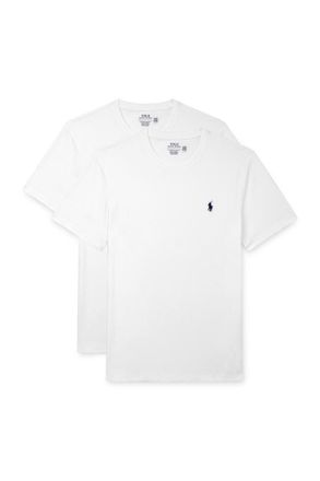 Polo Ralph Lauren Set of Two Slim-Fit Logo-Embroidered Cotton-Jersey T-Shirts