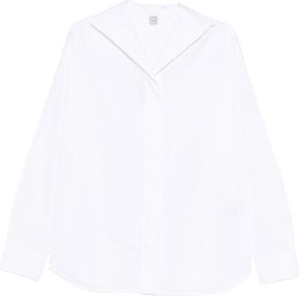 Toteme White Relaxed Solid Shirt