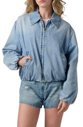Blank NYC Denim Bomber Jacket in Bottomless Brunch at Nordstrom, Size X-Small