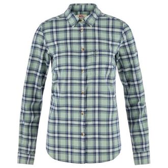 Fj&auml;llr&auml;ven &Ouml;vik Flannel Shirt Hemd f&uuml;r Damen | grau