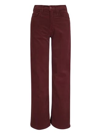 Mother Maven corduroy-texture jeans - Red