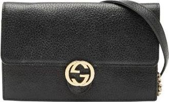 Gucci Pre-owned Cross Body Bags, female, Black, Size: ONE SIZE Pre-owned Vintage Cross Body Bag