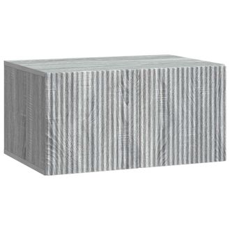 vidaXL Mueble Para Tv De Pared Gris Sonoma 59,5 X 41 X 30 Cm Vidaxl