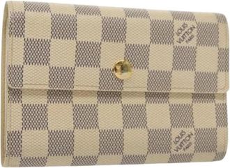 Louis Vuitton Pre-owned Canvas Portemonnee - Dames - Vintage Accessoires - Wit - ONE Size - Vintage