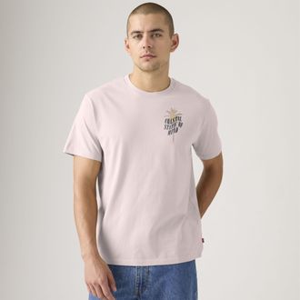 Levi's Relaxed Fit Graphic Tee - Mens - 2XL - Pink / Coastal State Of Mind Crystal Pink