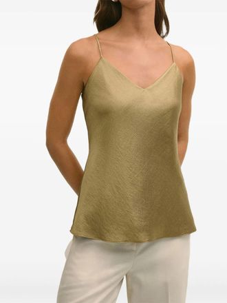 Brooks Brothers Top met V-hals - Goud